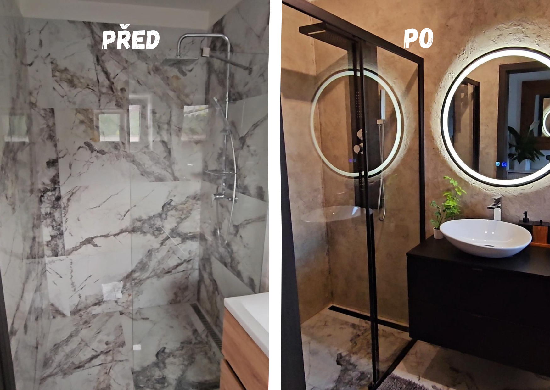 1 Betonová stěrka do koupelny